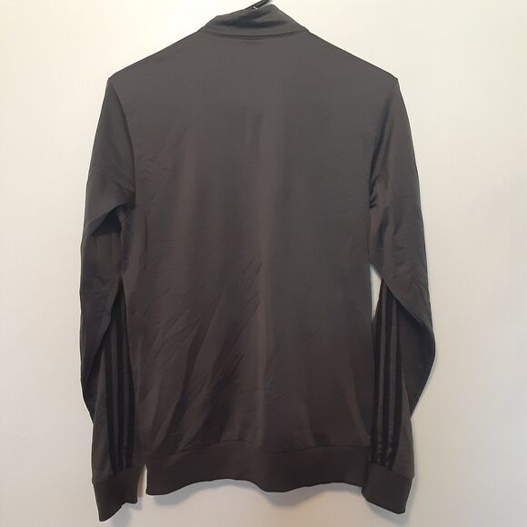 Adidas Full Zip Track Jacket Men's Small Gray 3 Stripe Athletic - Picture 6 of 8